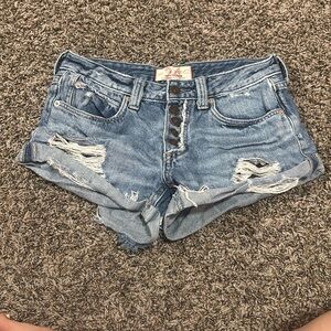 Women's Distressed Denim Shorts